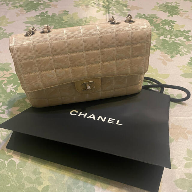 CHANEL ダブルチェーン　トラベルラインショルダショルダーバッグ