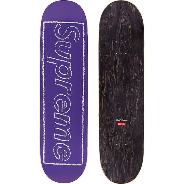 激安特価 KAWS - Supreme Chalk Violet Skateboard Logo その他