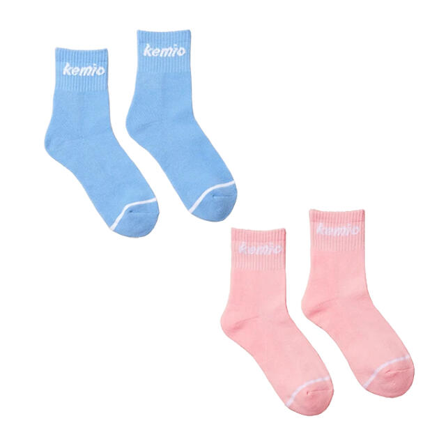 kemio デザイン 公式グッズ　ソックス　靴下　Blue and Pink メンズのレッグウェア(ソックス)の商品写真