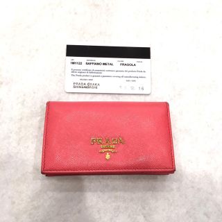 プラダ(PRADA)のプラダ✨サフィアーノメタル 名刺・カードケース(名刺入れ/定期入れ)