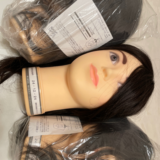 現金特価】 美容師国家試験本番用カットウィッグ3体セット