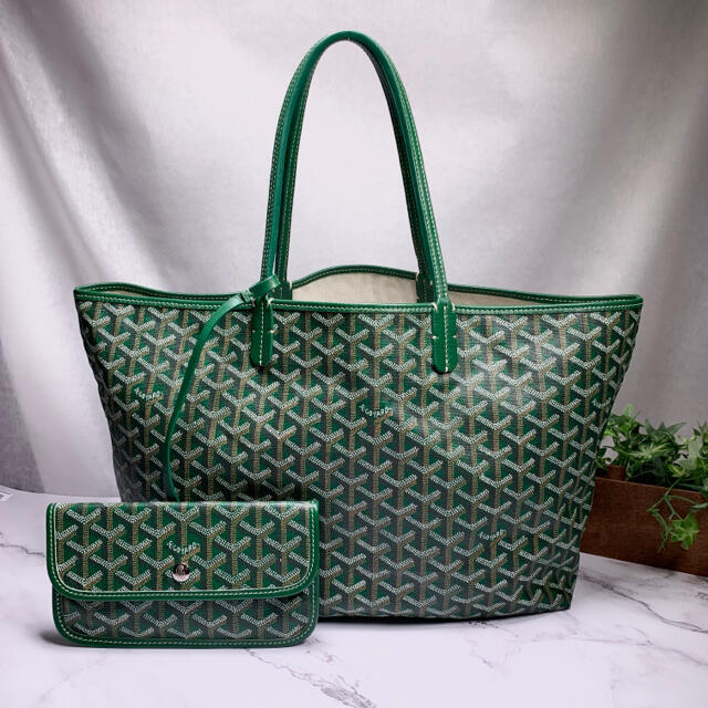 定番 - GOYARD GOYARD✨サンルイ グリーン トートバッグ PM トート
