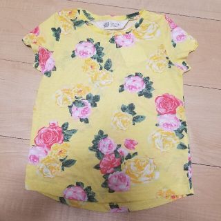 エイチアンドエム(H&M)の【新品】花柄半袖Tシャツ Size90(Tシャツ/カットソー)