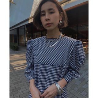 アメリヴィンテージ(Ameri VINTAGE)のMEDI GINGHAM CHECK 2WAY dress💖(ロングワンピース/マキシワンピース)