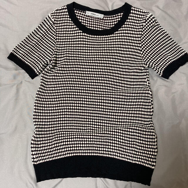 ZARA(ザラ)のZARA ハニカムトップス レディースのトップス(Tシャツ(半袖/袖なし))の商品写真