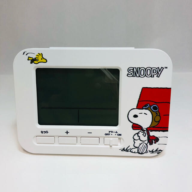 スヌーピー　SNOOPY  電波置き時計　目覚まし時計 インテリア/住まい/日用品のインテリア小物(置時計)の商品写真