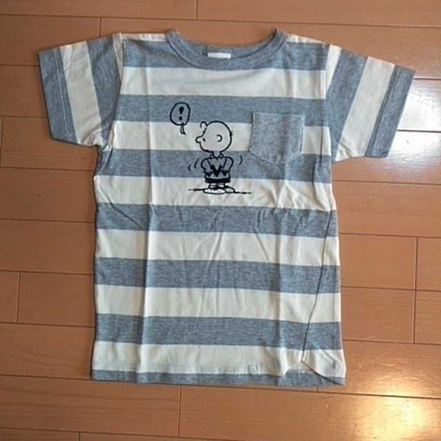 BREEZE(ブリーズ)のBREEZE 半袖TシャツSNOOPY 130cm グレー×ホワイト キッズ/ベビー/マタニティのキッズ服男の子用(90cm~)(Tシャツ/カットソー)の商品写真