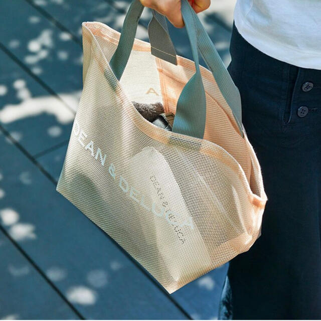 のシルバー DEAN & DELUCA - DEAN&DELUCA メッシュトートバッグ S L 2