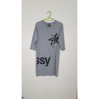 ステューシー(STUSSY)のプロフ必読チェリー様専用☆ステューシー☆ロゴプリント☆七分袖ワンピース(ひざ丈ワンピース)