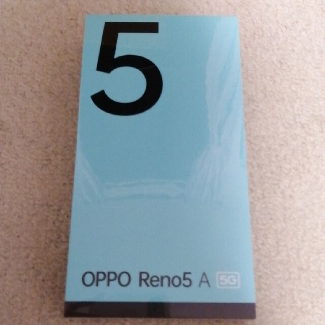《新品未開封》OPPO Reno5 A アイスブルー24時間以内配送ワイモバイル
