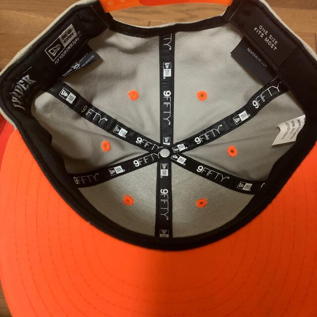 NEW ERA(ニューエラー)のNEWERA snapback グレー＆オレンジ メンズの帽子(キャップ)の商品写真