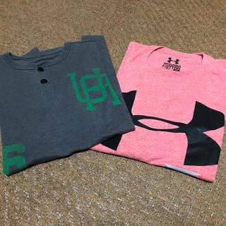 アンダーアーマー(UNDER ARMOUR)のアンダーアーマー　半袖Tシャツ　2枚セット　SMサイズ(Tシャツ/カットソー(半袖/袖なし))