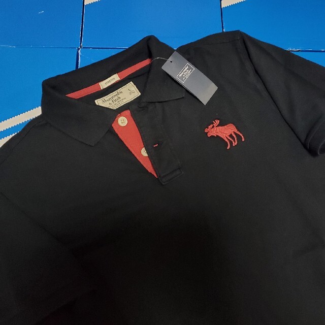 Abercrombie&Fitch(アバクロンビーアンドフィッチ)の新品　アバクロンビー＆フィッチ　Tシャツ　Polo　ポロシャツ　A&F　M メンズのトップス(ポロシャツ)の商品写真