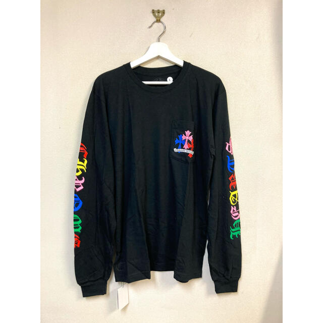 新品 CHROME HEARTS L/S Tシャツ L マルチカラー 黒 ロンT