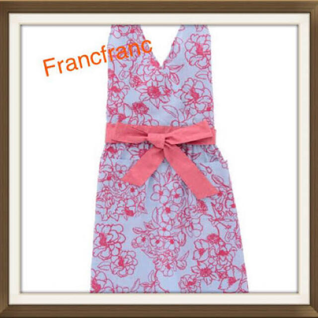 Francfranc(フランフラン)のFrancfrancフランフラン 大人気カラー カシュクールエプロン 花柄 その他のその他(その他)の商品写真