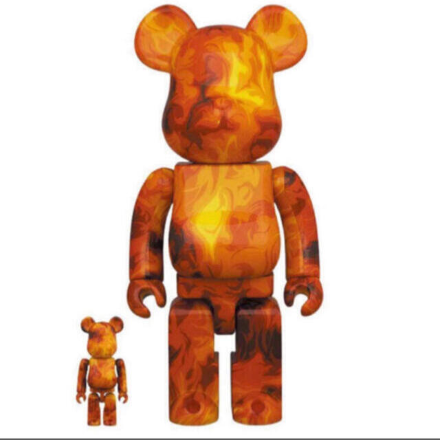 MEDICOM TOY(メディコムトイ)のBE@RBRICK SSUR FIRE 100％ & 400％ エンタメ/ホビーのフィギュア(その他)の商品写真