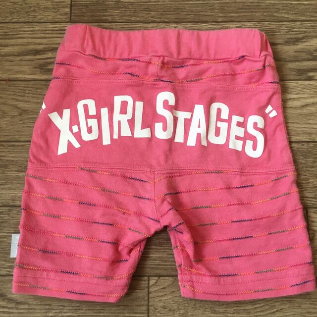 X-girl Stages(エックスガールステージス)の★ x-girl stages エックスガール 半ズボン パンツ  サイズ6M キッズ/ベビー/マタニティのベビー服(~85cm)(パンツ)の商品写真