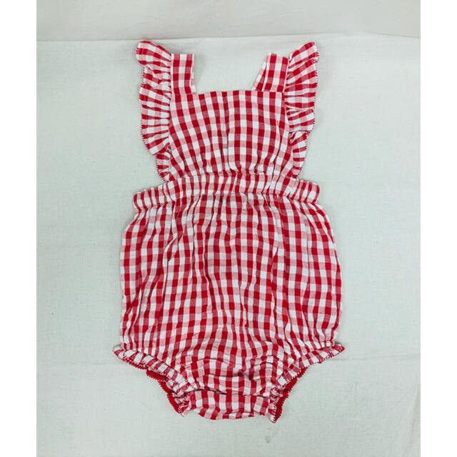 babyGAP(ベビーギャップ)の【新品】baby gap ギンガムチェック　ロンパース キッズ/ベビー/マタニティのベビー服(~85cm)(ロンパース)の商品写真