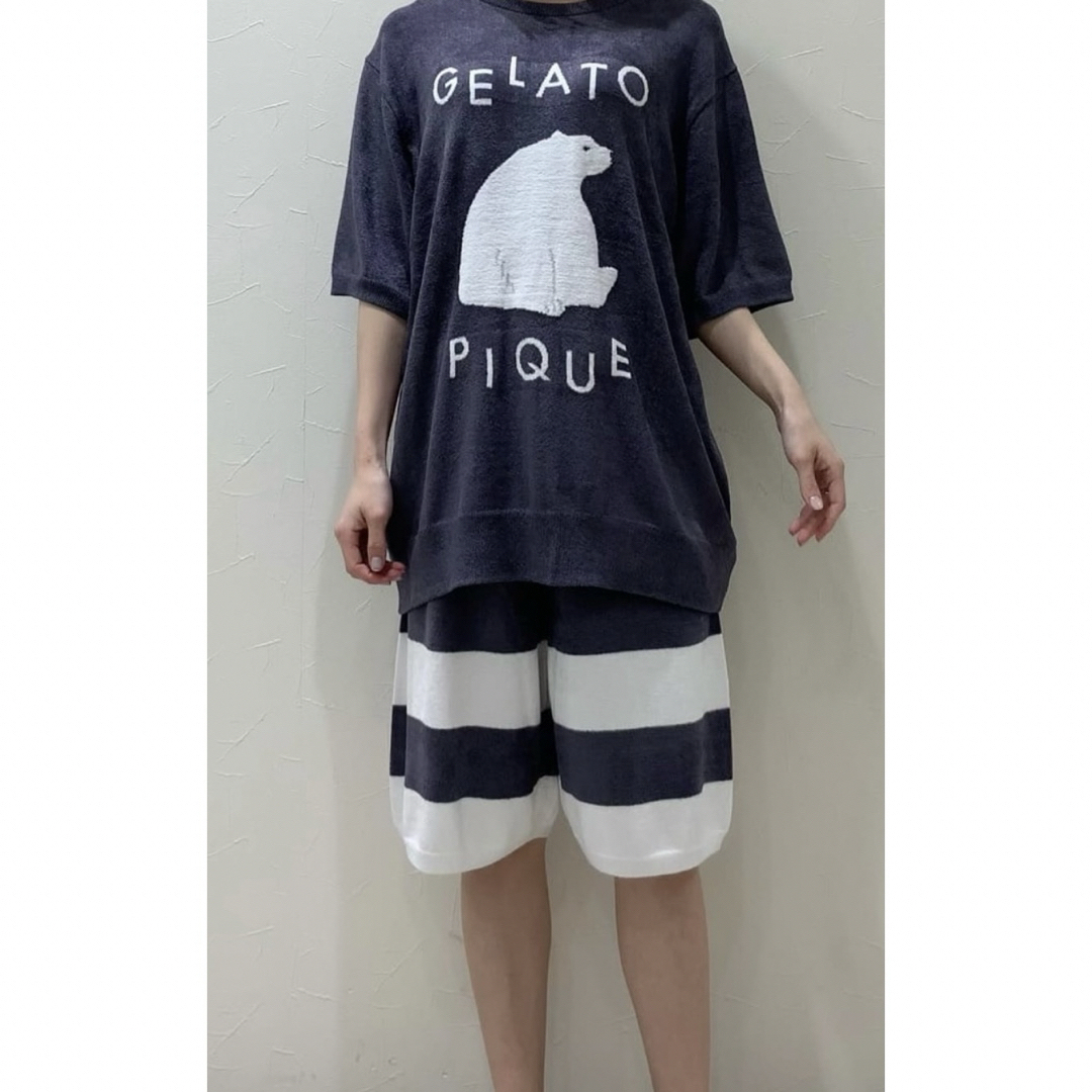 ジェラートピケ HOMME しろくま Tシャツ ハーフパンツ  セットアップ