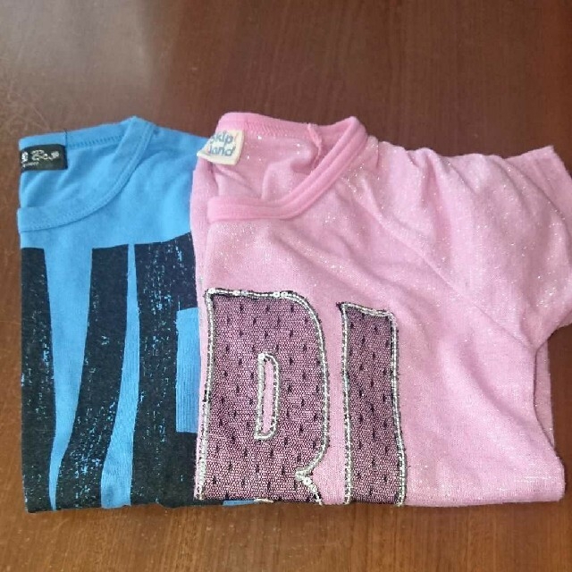 Skip Land(スキップランド)の130 Tシャツトップス 2枚セット キッズ/ベビー/マタニティのキッズ服女の子用(90cm~)(Tシャツ/カットソー)の商品写真