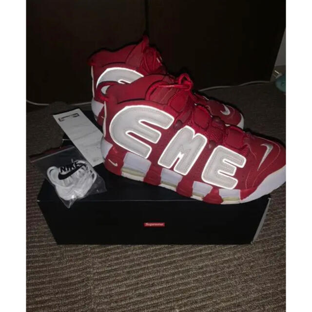 確実正規品 SUPREME × NIKE AIR MORE UPTEMPO