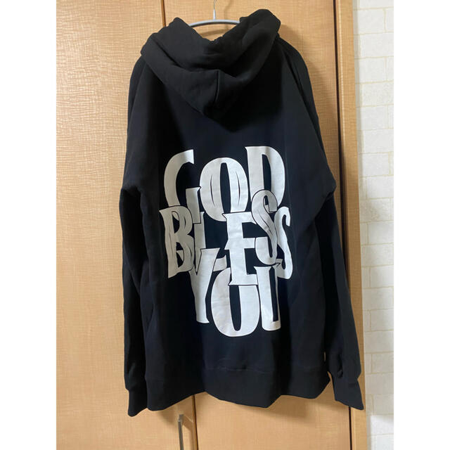 即日発送 GOD BLESS YOU hoodie black XXL 1