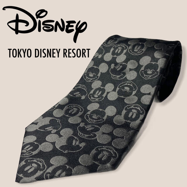 Disney(ディズニー)のTOKYO DISNEY RESORT限定 ミッキー ネクタイ シルク100% メンズのファッション小物(ネクタイ)の商品写真