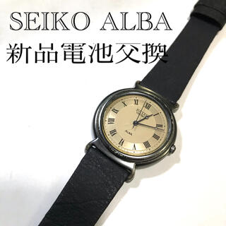 セイコー(SEIKO)の【値下げ美品】セイコーアルバ　クォーツ腕時計　新品電池交換稼働品(腕時計)