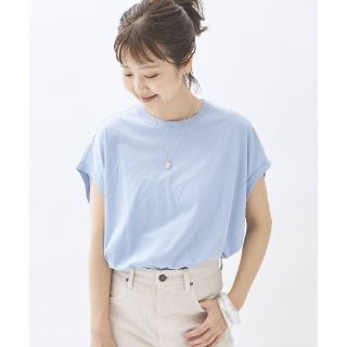 プラージュ(Plage)の新品 21SS プラージュ リヨセルハイゲージTシャツ サックスブルー  (Tシャツ(半袖/袖なし))