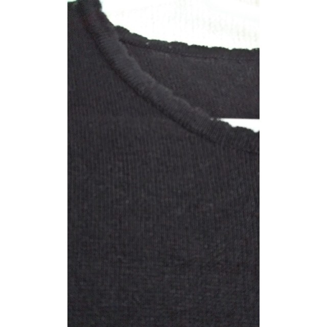 馬里邑 MARIMURA  黒のトップス  日本製 レディースのトップス(Tシャツ(半袖/袖なし))の商品写真