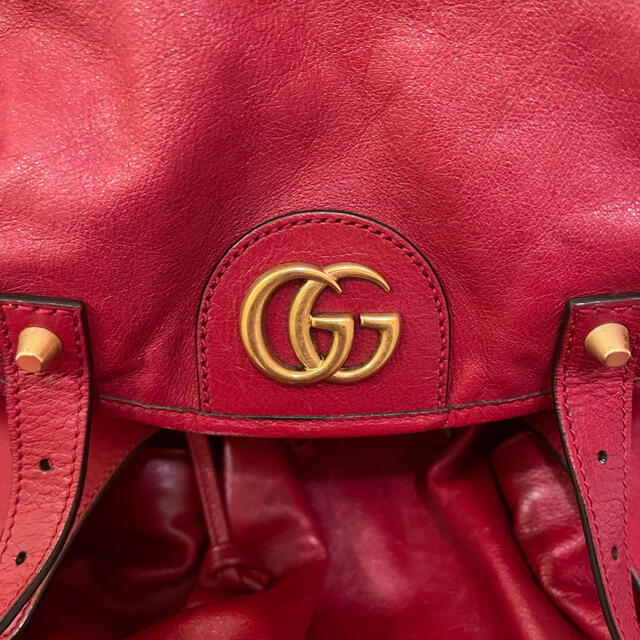 Gucci(グッチ)の正規品　gucci グッチ　レザーリュック　メンズ　レディース　バックパック　 メンズのバッグ(バッグパック/リュック)の商品写真