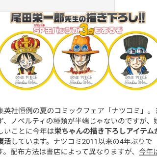 ONE PIECE ナツコミ 缶バッジ 2015 コンプセット