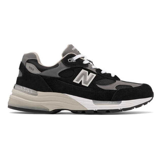 NEW BALANCE M992EB BLACK / GREY - WHITEスニーカー