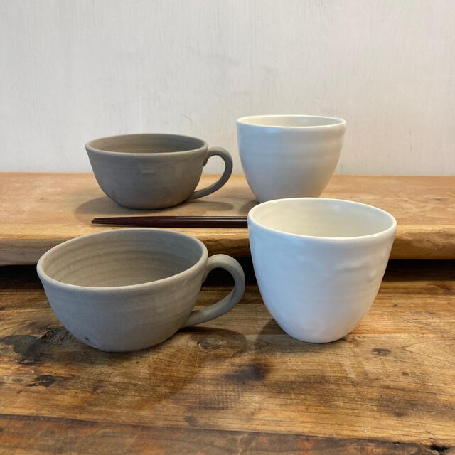 新品　陶器　陶芸作家　モカのスープカップ