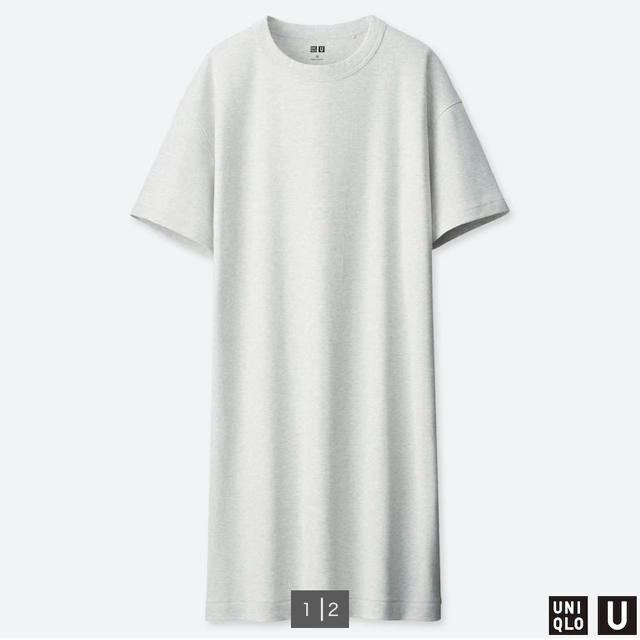 UNIQLO(ユニクロ)の【1度着用】UNIQLO U ワンピース サイズL レディースのワンピース(ひざ丈ワンピース)の商品写真