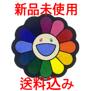 ■Flower Floor Mat / Rainbow × Ecru beige(その他)