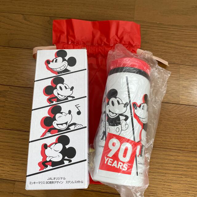 JAL Disney限定　100周年ステンレスボトル　IDケースセット