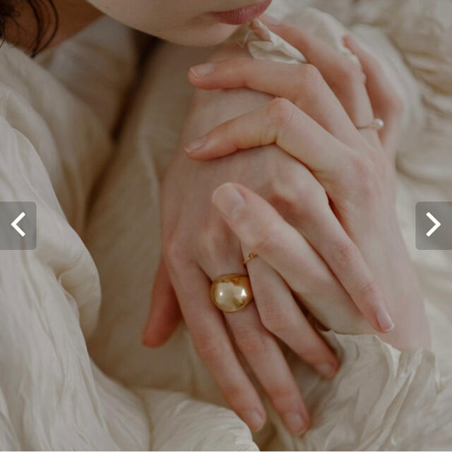 warmth Small Round Shell Ring 13号　シルバー レディースのアクセサリー(リング(指輪))の商品写真