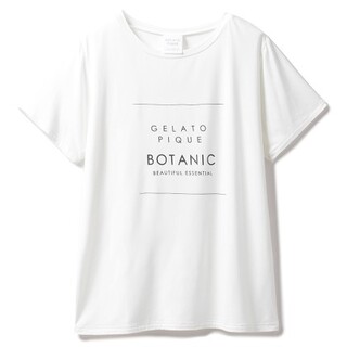 ジェラートピケ(gelato pique)のボタニカルロコTシャツ　白　新品未使用(シャツ/ブラウス(半袖/袖なし))