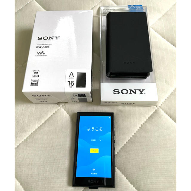 SONY(ソニー)の【美品】SONY Walkman NW-A105 16GB ブラック スマホ/家電/カメラのオーディオ機器(ポータブルプレーヤー)の商品写真