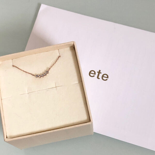 ete(エテ)のete♡ピンクゴールド  ネックレス　 レディースのアクセサリー(ネックレス)の商品写真