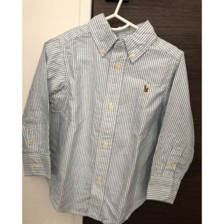 ラルフローレン(Ralph Lauren)の【新品未使用】ラルフローレン  ストライプ　ボタンダウンシャツ　2T(ブラウス)