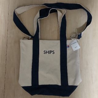 シップス(SHIPS)の新品送料込！SHIPS アメリカ製ショルダー付トートバッグ(トートバッグ)