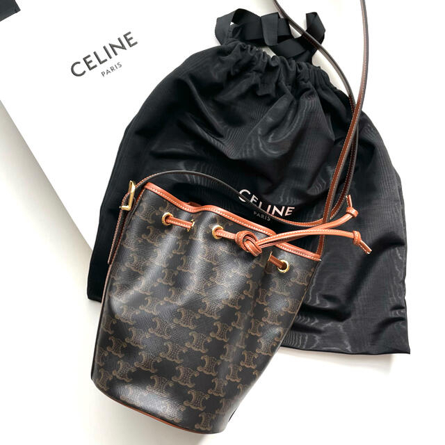 特別セーフ celine - CELINEセリーヌスモールドローストリングバッグ