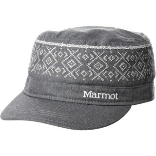 マーモット(MARMOT)のMarmot マーモット 帽子キャップ エンブロイダリーキャップ灰 メンズM新品(登山用品)