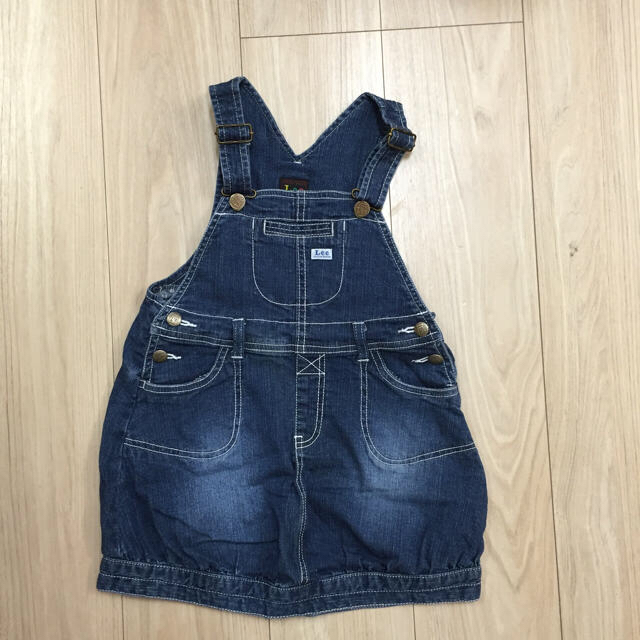 Lee(リー)のLEE オーバーオールスカート キッズ/ベビー/マタニティのキッズ服女の子用(90cm~)(スカート)の商品写真