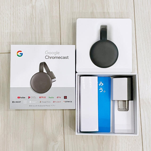 Google(グーグル)のGoogle Chromecast 第3世代 スマホ/家電/カメラのテレビ/映像機器(映像用ケーブル)の商品写真