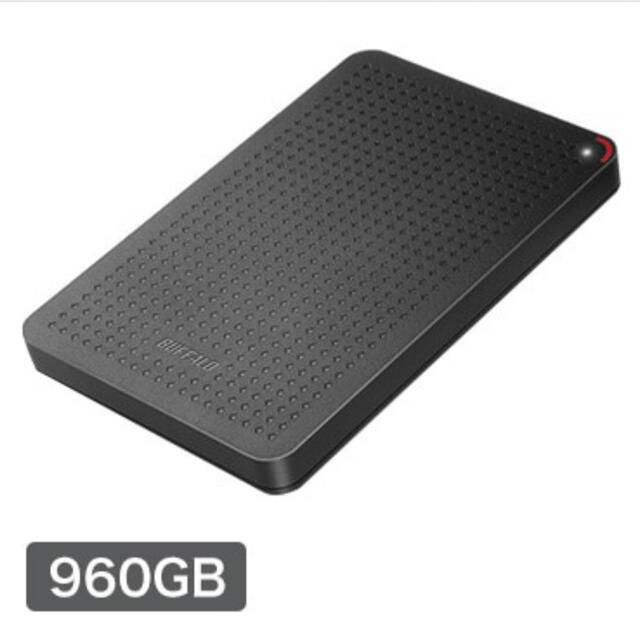BUFFALO ポータブル SSD 960GB　SSD-PL960U3-BK/N