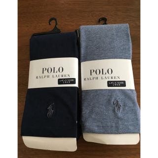 ポロラルフローレン(POLO RALPH LAUREN)の新品タグ付き　ラルフローレンレギンス2足セット　10分丈　Lサイズ　紺　デニム色(レギンス/スパッツ)