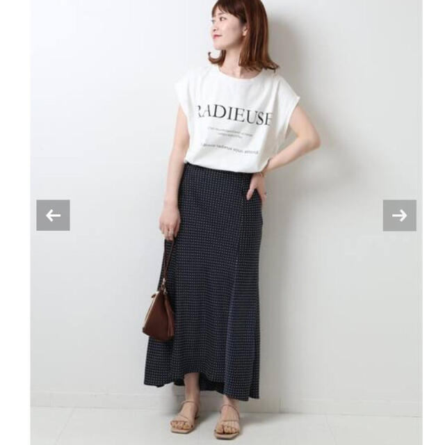 Spick & Span(スピックアンドスパン)の【新品タグ付】≪追加≫RADIEUSEフレンチT2 ホワイト レディースのトップス(Tシャツ(半袖/袖なし))の商品写真